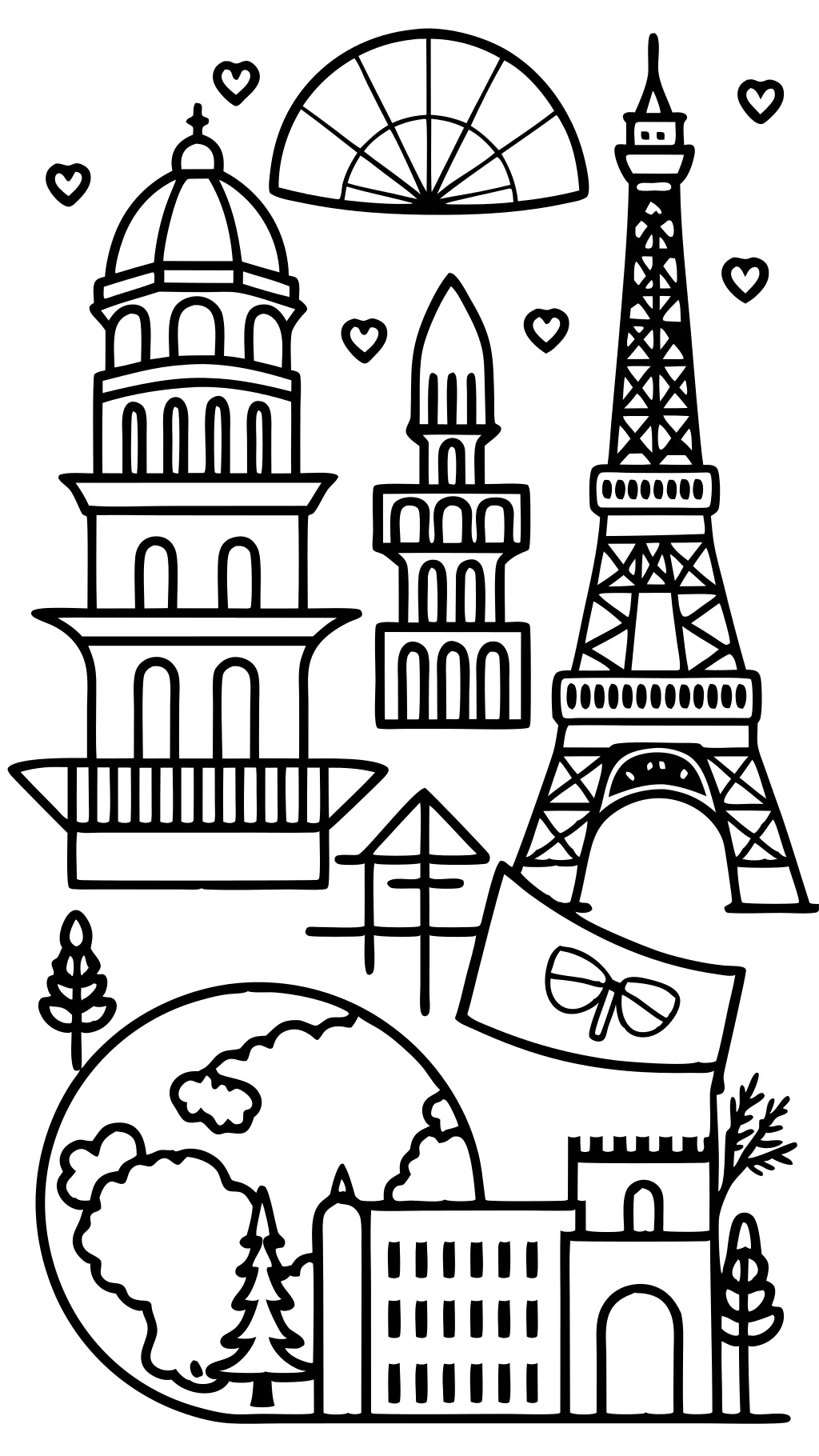 europe coloring page